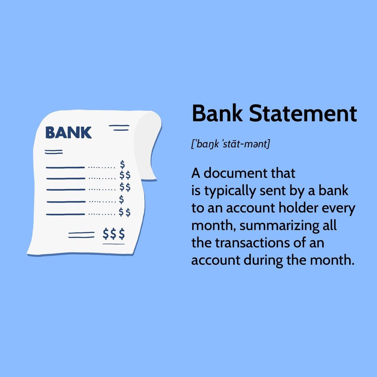 Product BANK STATEMENT image